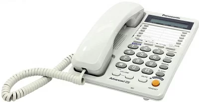 Panasonic KX-TS2368RUW White телефон  (2  линии спикерфон  дисплей)