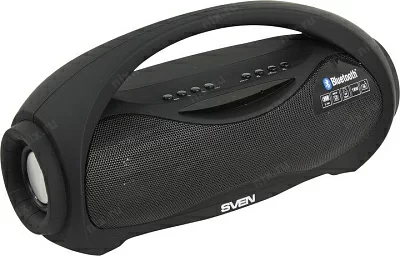 Акустическая система Колонка SVEN PS-420 Black (2x6W Bluetooth  USB microSD FM Li-Ion)