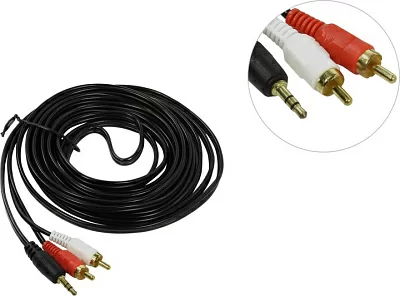 Exegate EX225928RUS Кабель  Jack3.5-M  --> 2RCA-M  5м