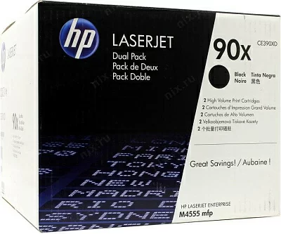 Картридж HP CE390XD (№90X) Dual Pack Black для HP LJ  M4555mfp (повышенной  ёмкости)