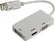 Orient C309W Кабель-адаптер DisplayPort  (M)-->  DVI (F)/HDMI(F)/VGA  (15F)