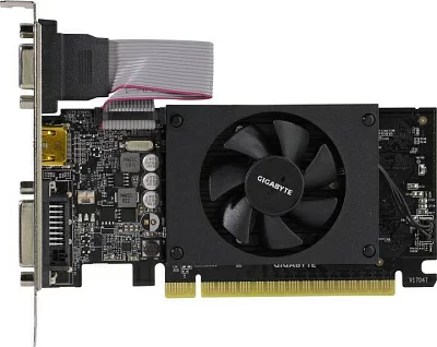 Видеокарта 2Gb <PCI-E> GDDR5 GIGABYTE GV-N710D5-2GIL (RTL)  D-Sub+DVI+HDMI <GeForce  GT710>