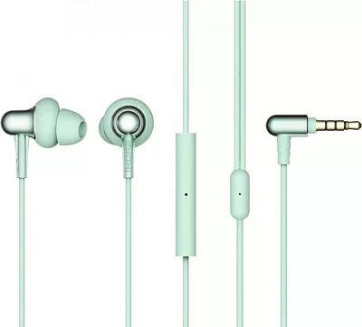 Наушники с микрофоном 1MORE E1025-Green Stylish Dual-Dynamic Driver In-Ear Headphones (рег. громк шнур 1.25м