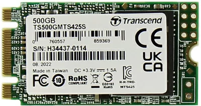 Накопитель SSD 500 Gb M.2 2242 B&M 6Gb/s  Transcend MTS425  <TS500GMTS425S>