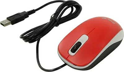 Манипулятор Genius Optical Mouse DX-110 Red (RTL)  USB 3btn+Roll  (31010116104)