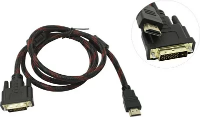 Кабель HDMI to DVI-D  (19M  -25M)  1.5м 2  фильтра