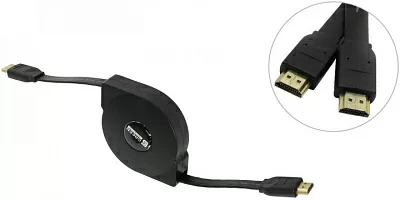 Greenconnection GC-HMRT01 Кабель HDMI to HDMI (19M -19M) 1.3м ver1.4 retractable