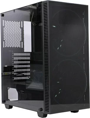 Корпус Miditower GameMax Black Hole ATX без БП с окном