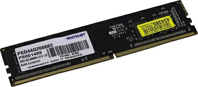 Модуль памяти Patriot PSD44G266682 DDR4 DIMM 4Gb PC4-21300 CL19