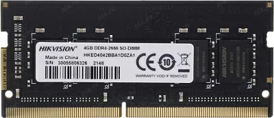 Модуль памяти HIKVISION HKED4042BBA1D0ZA1/4G DDR4 SODIMM  4Gb  PC4-21300 (for NoteBook)