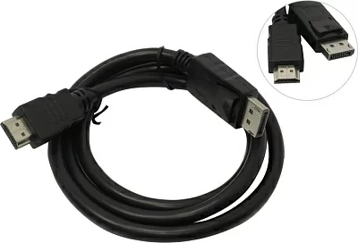 Cablexpert CC-DP-HDMI-1M Кабель-переходник DisplayPort (M)  ->  HDMI (M)  1м