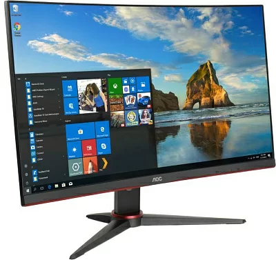 27"    ЖК монитор AOC C27G2AE Black&Red (Curved LCD  1920x1080 D-Sub HDMI DP)