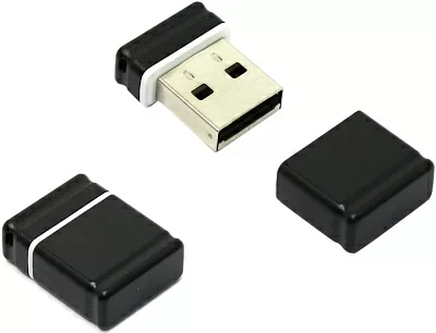 Накопитель Qumo Nanodrive QM16GUD-NANO-B USB2.0 Flash Drive  16Gb (RTL)