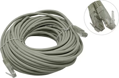 Кабель Patch Cord UTP  кат.5e 20м  серый