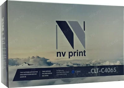 Картридж NV-Print CLT-C406S Cyan  для Samsung CLP-360/365/368 CLX-3300/3305