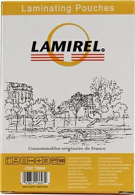 Lamirel CRC78664 Плёнка для ламинирования (65x95мм 125мкм  уп.100 шт)