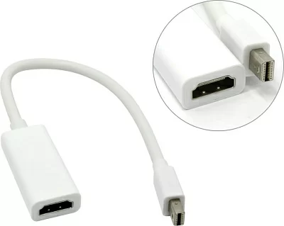 Конвертер Кабель-адаптер miniDisplayPort(M) -> HDMI 19(F)