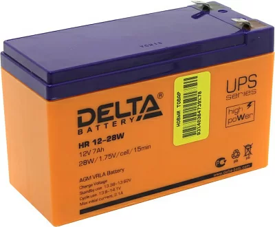 Аккумулятор Delta HR12-28W  (12V  7Ah) для  UPS