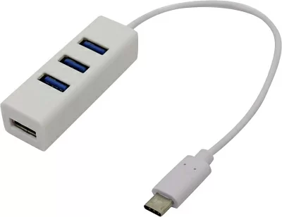 Разветвитель KS-is KS-321 4-Port USB3.0  HUB подкл. USB-C