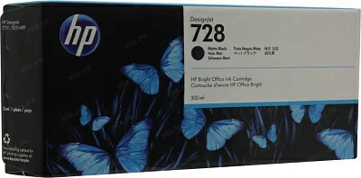 Картридж HP F9J68A (№728) Matte Black для  HP DesignJet  T730/T830