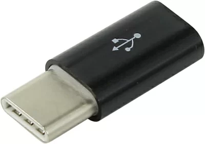 KS-is KS-294 Black Переходник microUSB F --> USB3.1-C M