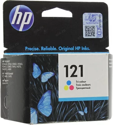 Картридж HP CC643HE(№121)Color дляDJ D1663/D2563/D2663/D5563/F2423/F2483/2493/4275/4283/4583PS  C4683/4783Envy110