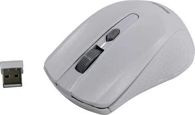 Манипулятор SmartBuy One Wireless Optical Mouse SBM-352AG-W (RTL) USB 4btn+Roll  беспроводная