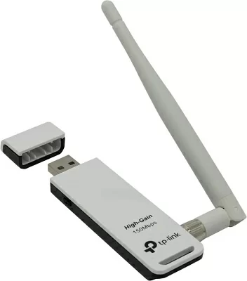 Сетевая карта TP-LINK <TL-WN722N> High Gain Wireless USB  Adapter  (802.11b/g/n 150Mbps 4dBi)