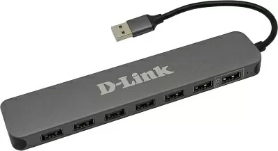 Разветвитель D-Link DUB-H7 7-port  USB2.0 Hub + б.п.