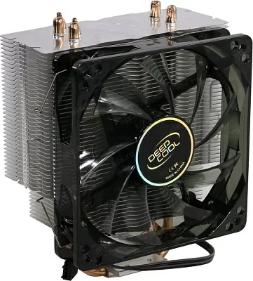 Охладитель Deepcool DP-MCH4-GMX400P-BL GAMMAXX  400 BLUE BASIC(4пин1155/AM4-FM230дБ900-1500об/минAl+теп.труб)