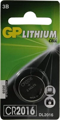 Элемент питания GP Lithium  Cell CR2016 (Li 3V)