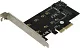 ExeGate EXE-509 Адаптер M.2 B key + M.2 M  Key  -> PCI-Ex4/SATA  EX283713RUS