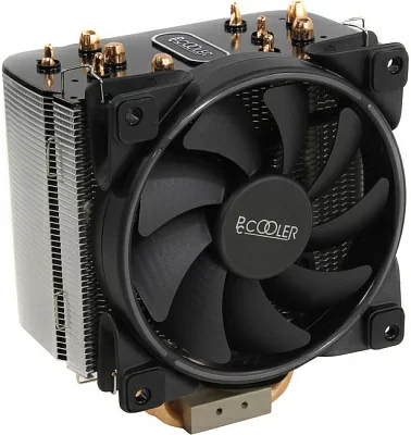 Охладитель PCCooler GI-H58U CORONA R (4пин 775/1155/1366/2011/AM4-FM2  26.5дБ  1000-1800 об/мин  Al+тепл.трубки)