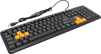 Клавиатура Dialog KS-020U <Black&Orange> <USB>  104КЛ