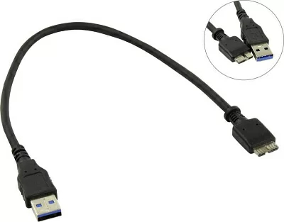 KS-is KS-465-0.3 Кабель USB 3.0 AM-->micro-B  0.3м