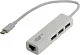 Разветвитель KS-is KS-339 USB2.0 Hub  3 port LAN подкл.  USB-C