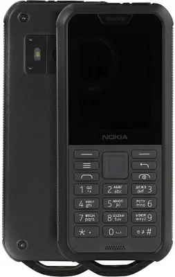 Смартфон NOKIA 800 Tough DS 16CNTB01A11 TA-1186 Black (1.1GHz 512Mb 2.4"320x2404G+WiFi+BT4Gb+microSD2Mpx)