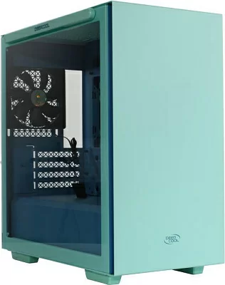 Корпус Miditower Deepcool GameStorm MACUBE110 GRBL R-MACUBE110-GBNGM1N-A-1 Blue MicroATX без БП с  окном