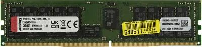 Оперативная память Kingston Server Premier DDR4 32GB RDIMM (PC4-19200) 2400MHz ECC Registered 2Rx4, 1.2V (Hynix D IDT) (Analog KVR24R17D4/32)