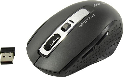 Манипулятор JETACCESS Optical Mouse OM-B92G Black (RTL) USB/Bluetooth 6btn+Roll  беспроводная