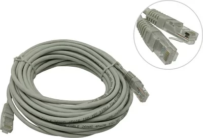 Кабель Patch Cord  UTP кат.5e 7.5м серый