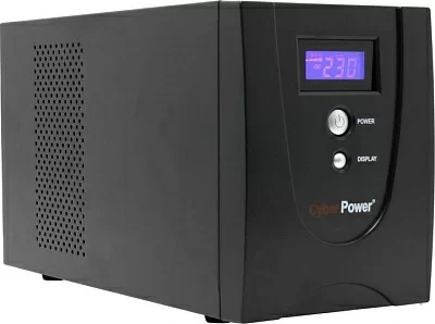 ИБП UPS 2200VA CyberPower Value LCD VALUE2200ELCD Blackзащита  телефонной  линии/RJ45ComPortUSB4 евро розетки