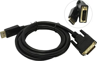 Cablexpert CC-DPM-DVIM-1.8M Кабель-переходник DisplayPort  (M)->  DVI (25M)  1.8м