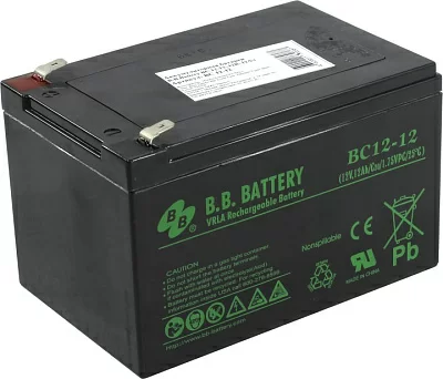 Аккумулятор B.B. Battery BC12-12  (12V  12Ah) для UPS